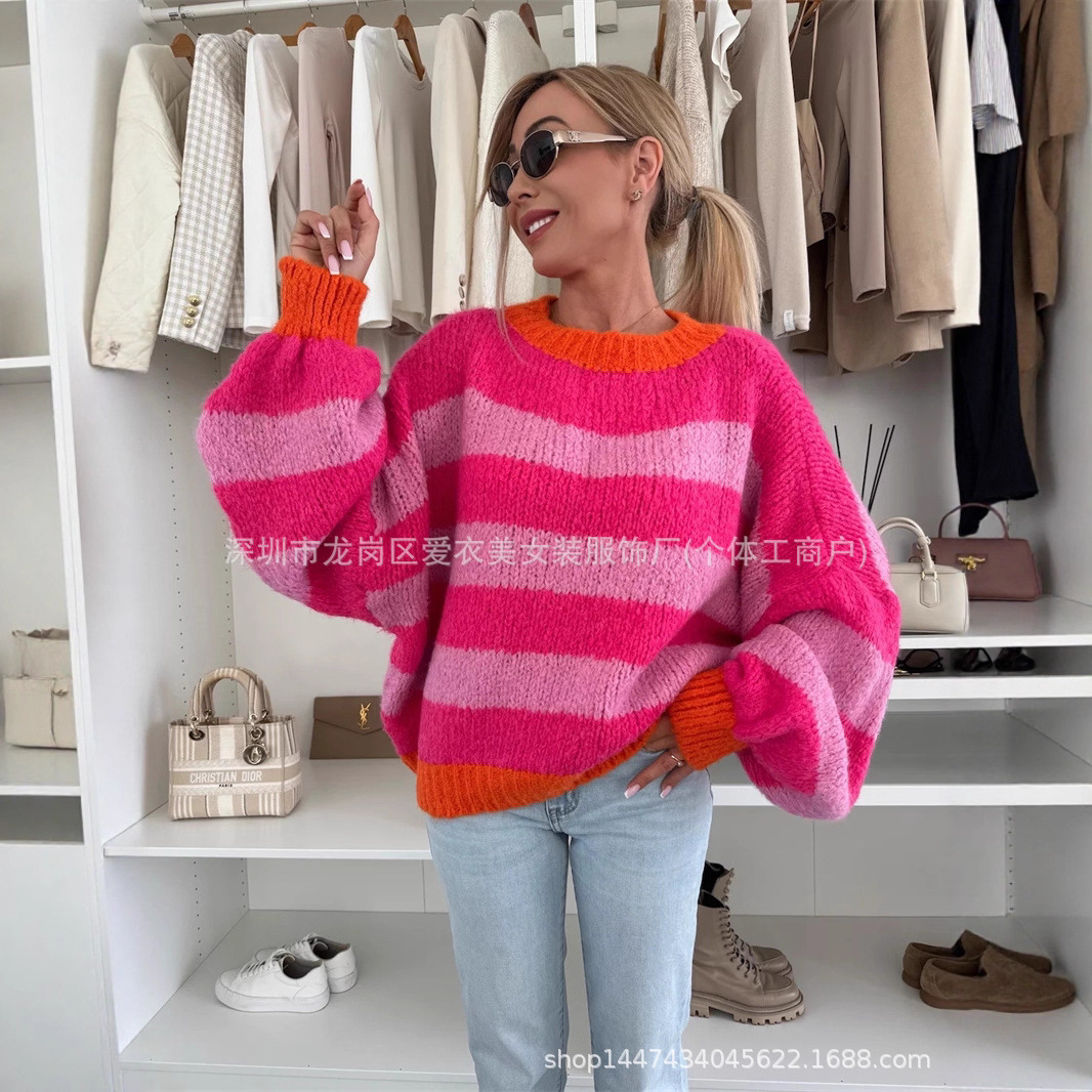 Street Fashion Trends 2026 - 2026 İlkbahar Yeni Kadın Çizgili Uzun