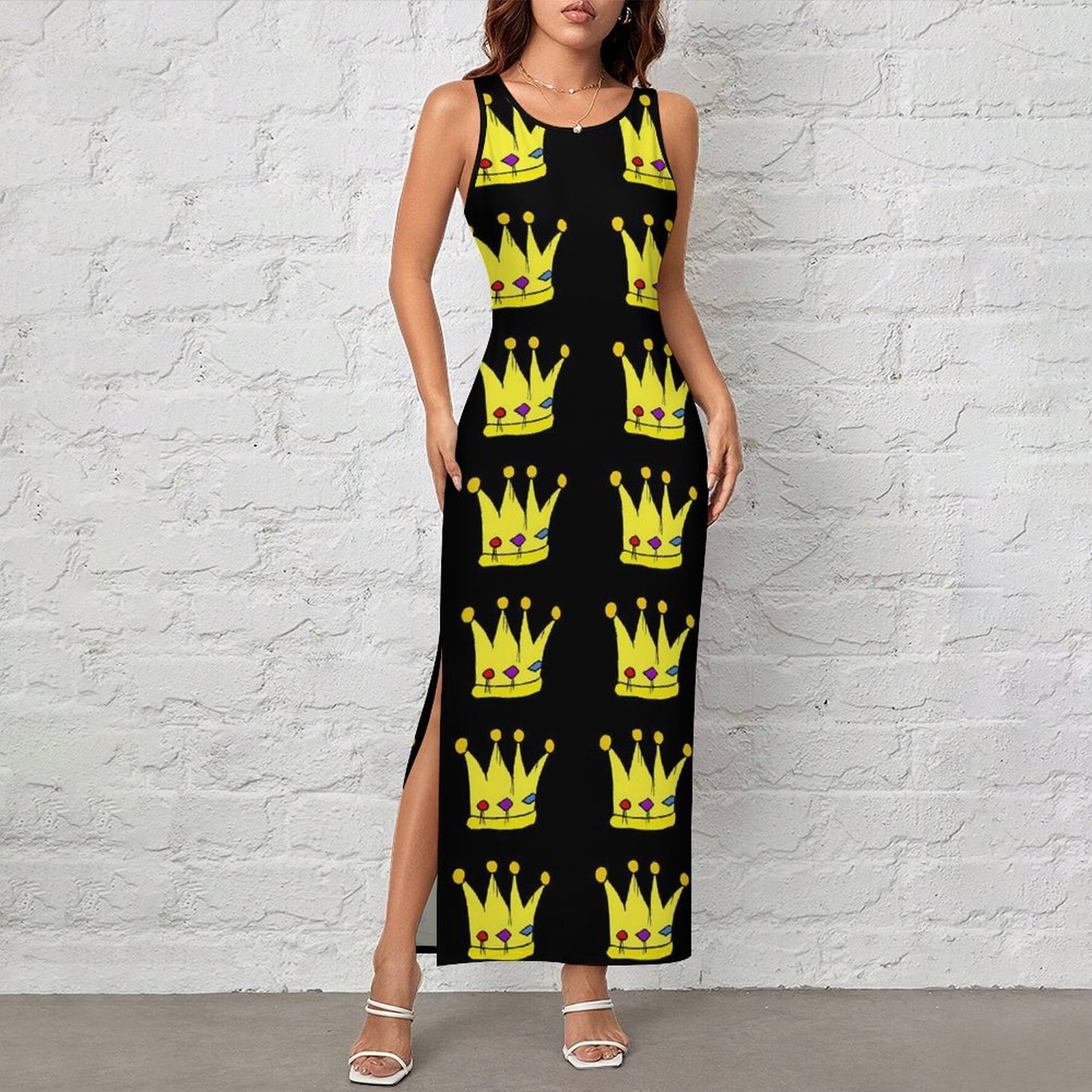 Queen Street Fashion - Kadınlar İçin Dar Kesim Elbise Gece