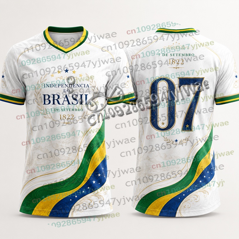 Street Fashion Brazil - 2026 Erkekler Brezilya Bağımsızlık Günü Futbol