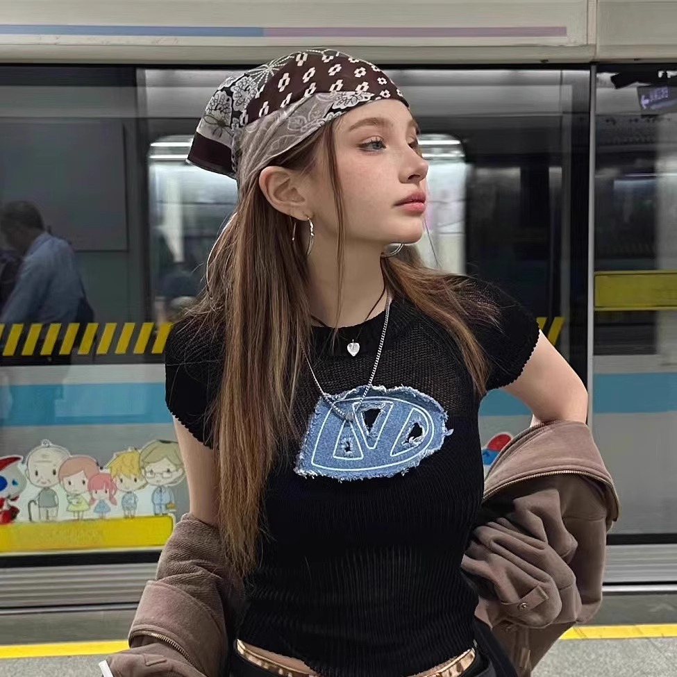 Street Fashion Girl - Retro Amerikan Tarzı Başörtüsü Kafa Bandı