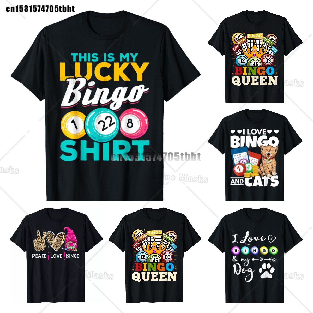 Queen Street Fashion - Çılgın Bingo bayan gömlek komik şanslı