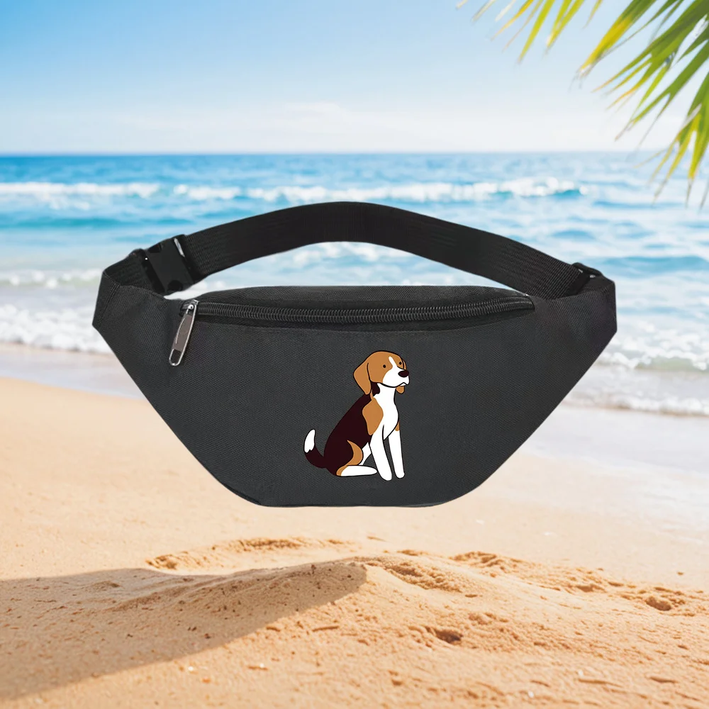 Street Fashion Pose - Sevimli Beagle Köpek Oturma Pozu Bel