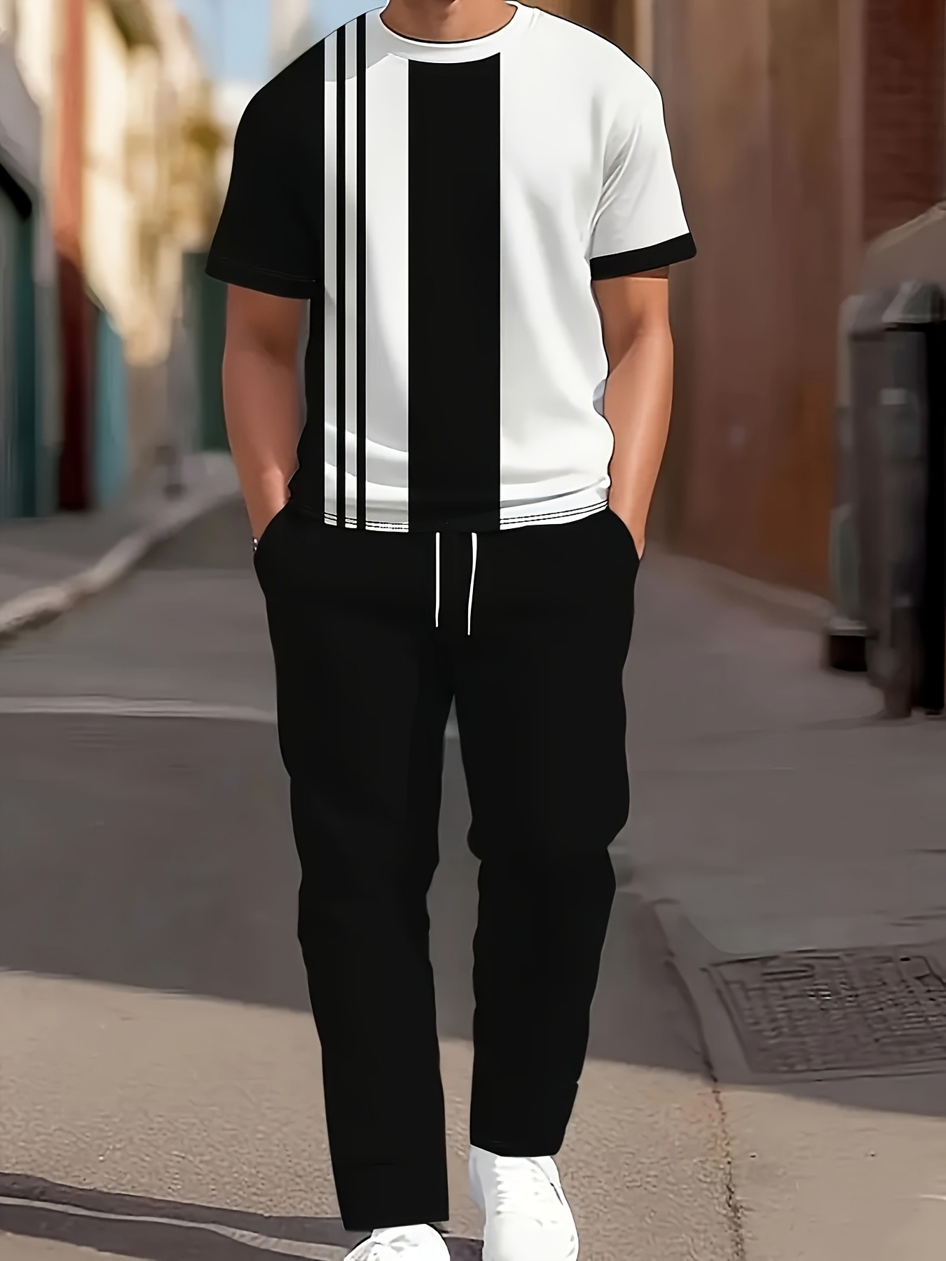 Street Fashion Summer 2026 - 2026 Yaz Yeni Erkek Kısa Kollu