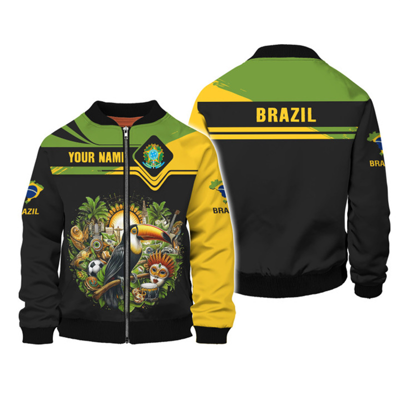 Street Fashion Brazil - Moda brezilya ulusal amblem 3D baskı