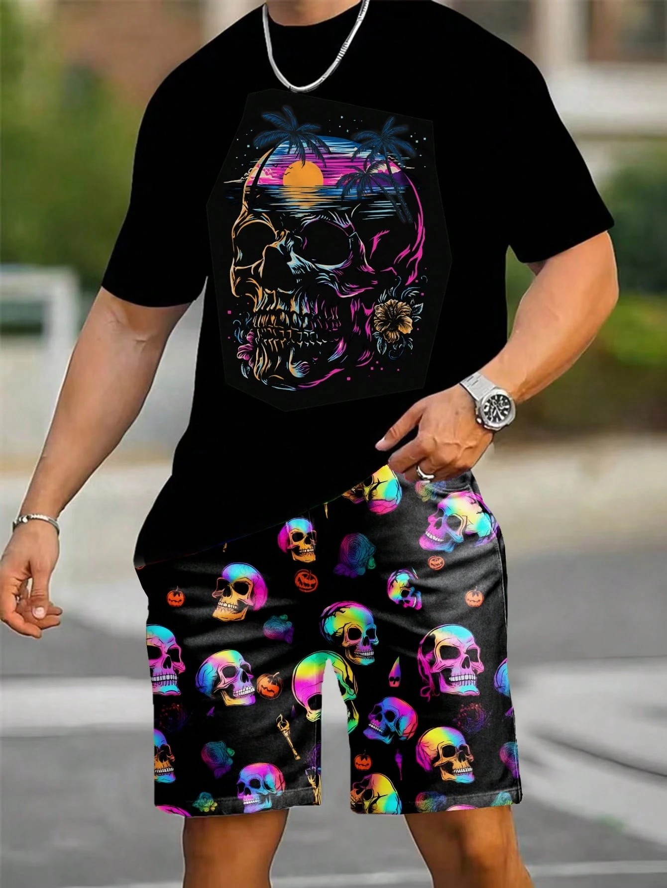 Street Fashion Summer 2026 - 2026 Yaz Yeni Erkek Kısa Kollu