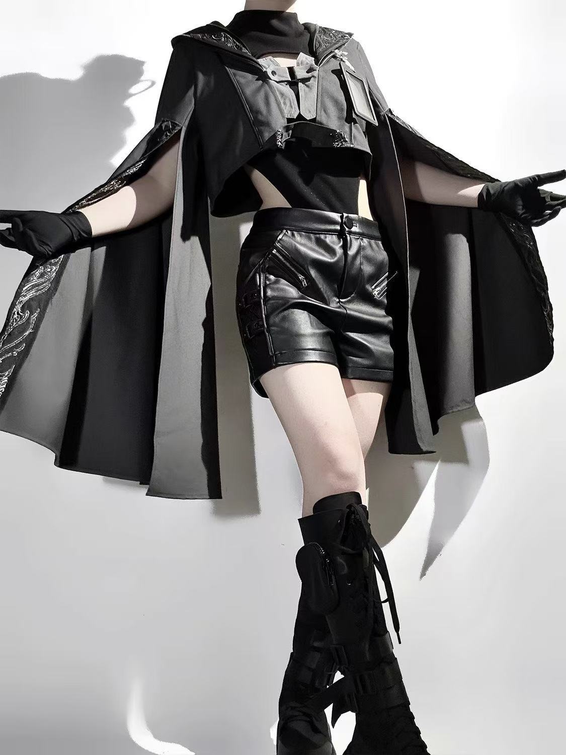 Koyu Siyah Gotik Kostüm Kadın  - Street Fashion In Chinese incelemesi ve fiyatı