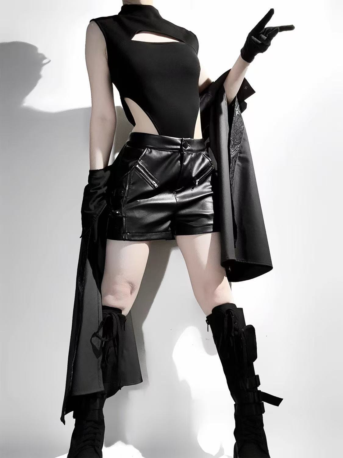 Koyu Siyah Gotik Kostüm Kadın  - Street Fashion In Chinese incelemesi ve fiyatı