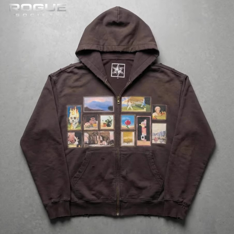 Kore Vintage Sanat Baskı Erkek - Graphic Hoodie Streetwear incelemesi ve fiyatı