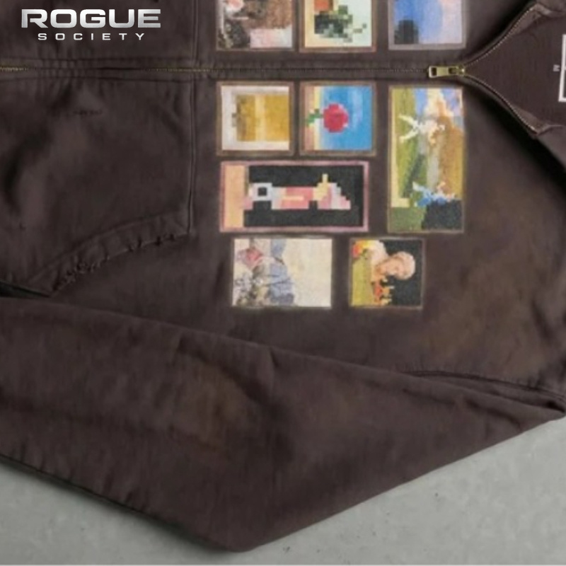 Kore Vintage Sanat Baskı Erkek - Graphic Hoodie Streetwear incelemesi ve fiyatı