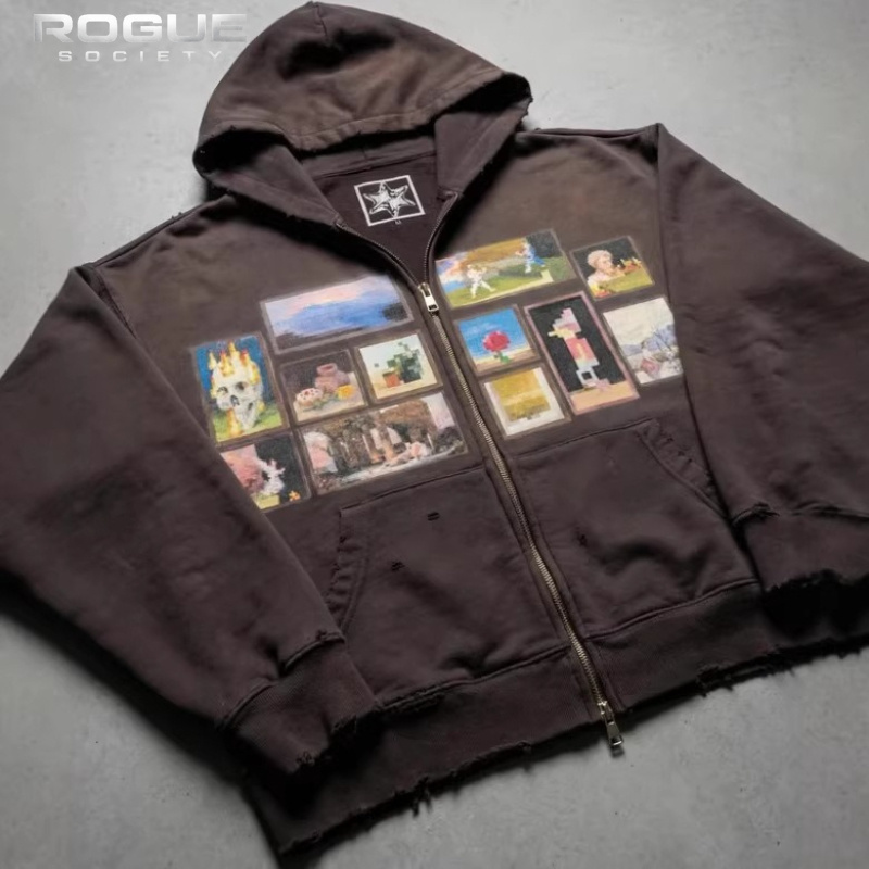 Kore Vintage Sanat Baskı Erkek - Graphic Hoodie Streetwear incelemesi ve fiyatı