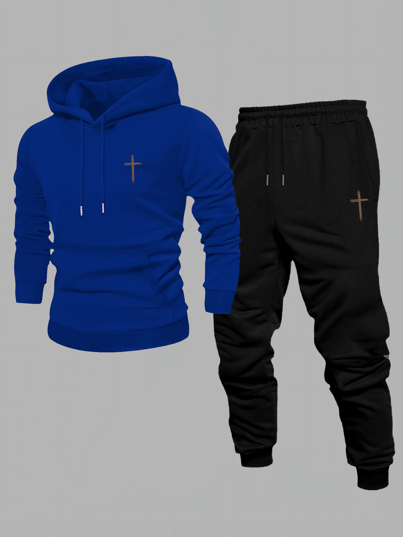 Erkek Minimal Çapraz Grafikli  - Graphic Hoodie Streetwear incelemesi ve fiyatı