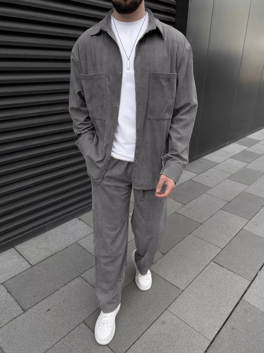 Erkek Kordonlu İki Parçalı Kıy - Street Fashion Outfit For Men incelemesi ve fiyatı