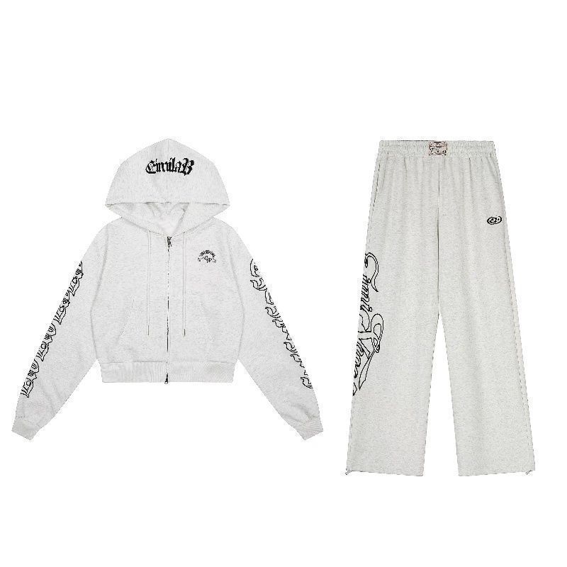 Y2K Amerikan Tarzı 2 Parçalı K - Graphic Hoodie Streetwear incelemesi ve fiyatı