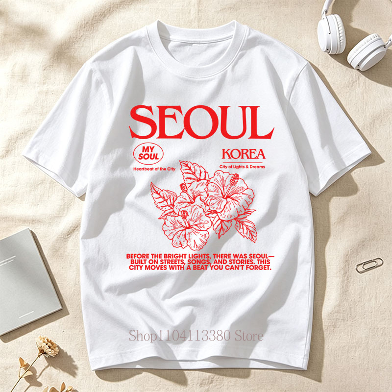 Kore Tarzı Seul Hibiscus Baskı - Street Fashion Seoul incelemesi ve fiyatı