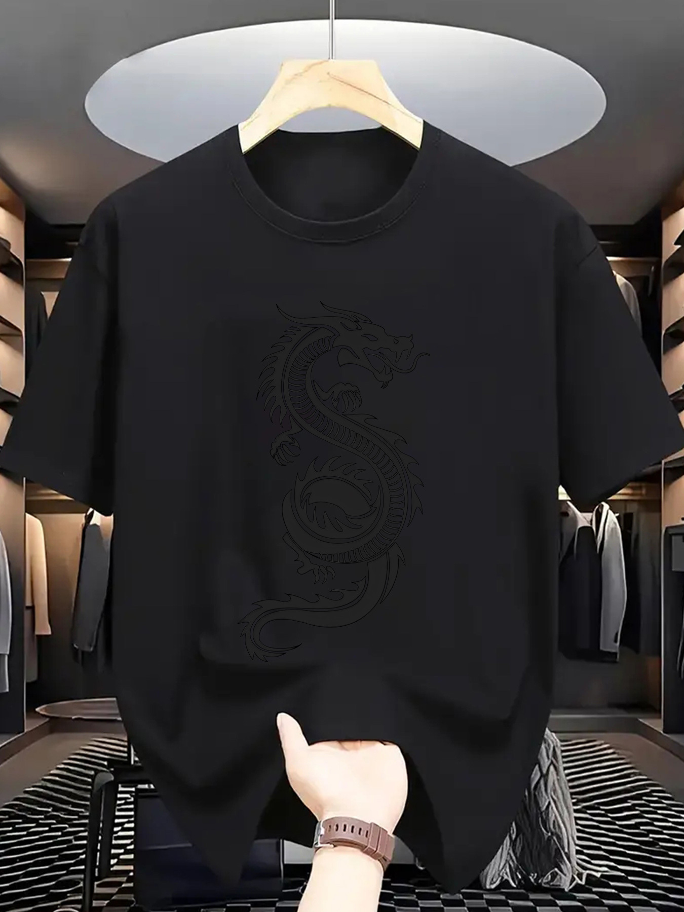 Çin Ejderha Baskı Erkekler Kıs - Street Fashion In Chinese incelemesi ve fiyatı